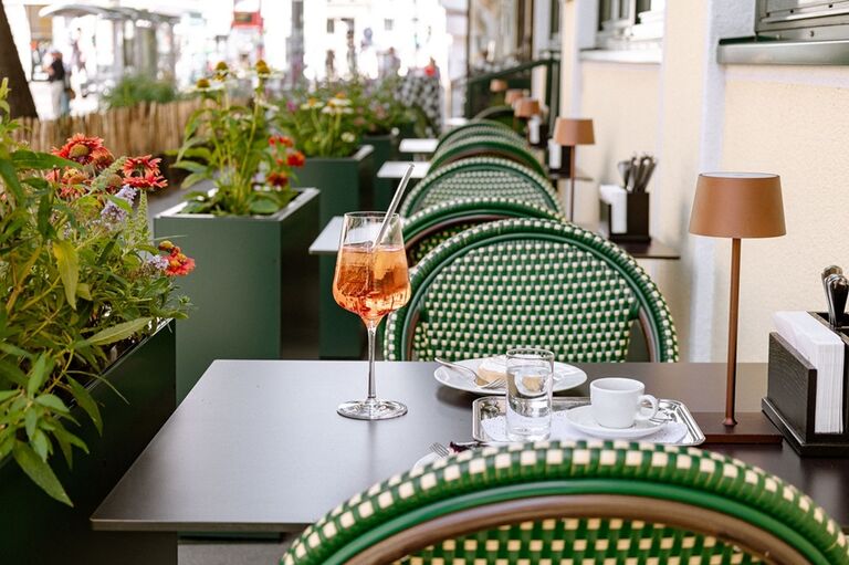 Schanigarten im Hotel Erzherzog Rainer